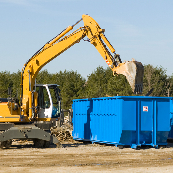 can i rent a residential dumpster for a construction project in Ocotillo